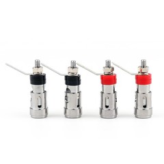 4 x Copper Speaker Binding Post Spring Loaded Subwoofer Basket Terminal