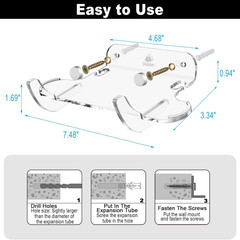 Speaker Wall Mount Floating Shelf for Beats Pill Portable Speaker, 1 Pack