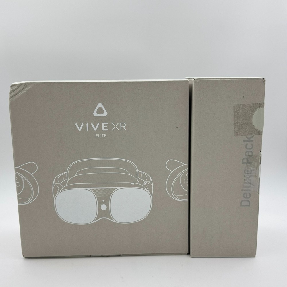HTC Vive XR Elite VR Headset w/ Deluxe Pack – Mixed Reality PCVR – OPEN BOX