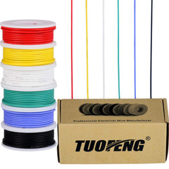 TUOFENG 22Awg Wire Flexible Silicone Wire,22 Gauge Tinned Copper Wires Silicone