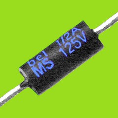 (6) 500 mA Slow-Blow Fuse, Axial Through-Hole Leads, Mfr. Bel, ** USA SELLER **
