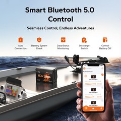 LiTime 12V 320Ah mini Smart Bluetooth Lithium Battery Deep Cycle For RV Camping