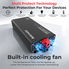 2000W /4000W 12V to 120V Pure Sine Wave Power Inverter OFF-GRIED Power Battery