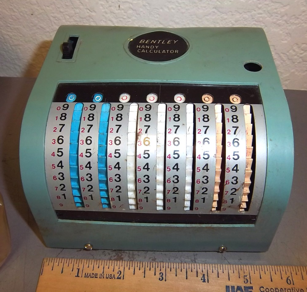 Bentley handy calculator adding machine, made in hong kong, unusual item