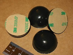 4 SORBOTHANE 1 1/4 inch VIBRATION ISOLATION FEET 70D FIRM 32mm HEMISPHERE FOOT