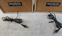 Vintage ROC 683-1744 Bookshelf Speakers Pair w RCA Wire AWESOME LOOK