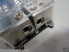 2 IN 4 OUT AGU 0 1 4 8 Gauge Fuse Holder “Eye Candy” Car Truck Power Block 12V