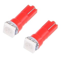 20 Pack T5 58 70 73 74 Dashboard Gauge 1-SMD 5050 LED Wedge Lamp Bulbs Red