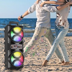 3000W Portable Bluetooth Party Speaker Sub woofer Heavy Bass Sound System w/ Mic