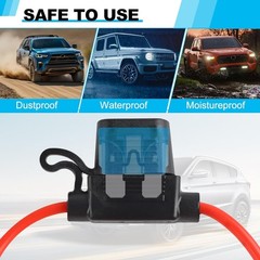 Durable Waterproof Inline Fuse Holder Set – 4 Packs & 35 Standard Fuses Included