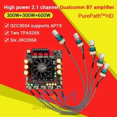 NEW 300W+300W+600W Bluetooth Power Amplifier Board 2.1CH Audio TPA3255 Module