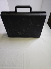 Vintage 36 Cassette Storage Carrying Case Tote Black-Plastic W/36 Tape