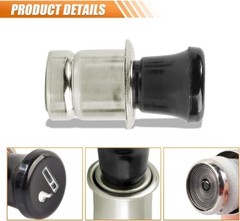Cigarette Lighter, 12V Metal Plastic Construction Lighter Plug, Model: 1PC-12V