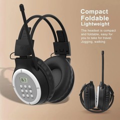 AM FM Radio Headphones Personal Portable Radio Headset am/fm Digital with Bes..