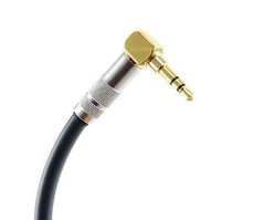 CablesOnline 4ft Right Angle 3.5mm Stereo Plug to L/R 2-RCA Male Audio Cable
