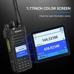 Retevis HA1UV Dual Band UHF &VHF FM IP67 256CH 2800mAh Two Way Radio NOAA VFO