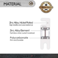 Conext Link AFS80-10 Nickel 80 Amp AFS Fuse 10 Pack 80