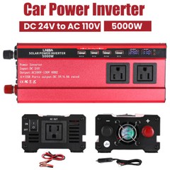 7000Watt Power Inverter Pure Sine Wave 24V to 110v 120v Solar Off Grid System RV