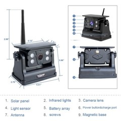 Wireless WiFi Magnetic Battery Powered Backup Camera For iOS&Android Smartphone