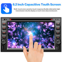 Double Din Car Stereo Radio CD DVD Bluetooth In-Dash Player with Carplay GPS Nav