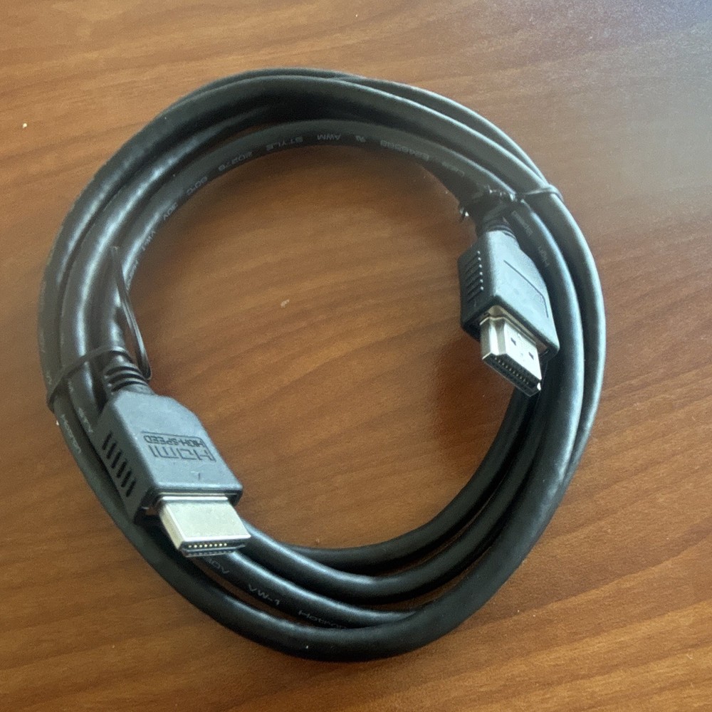 High Speed HDMI Cable 6ft Black HDMI Standard Male to HDMI Standard Male