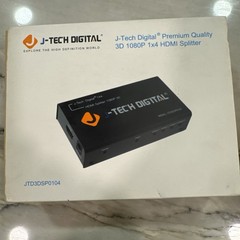 JTech Digital 1×4 HDMI Splitter 1080p 3D JTD3DSP0104 1 In 4 Out – Brand New