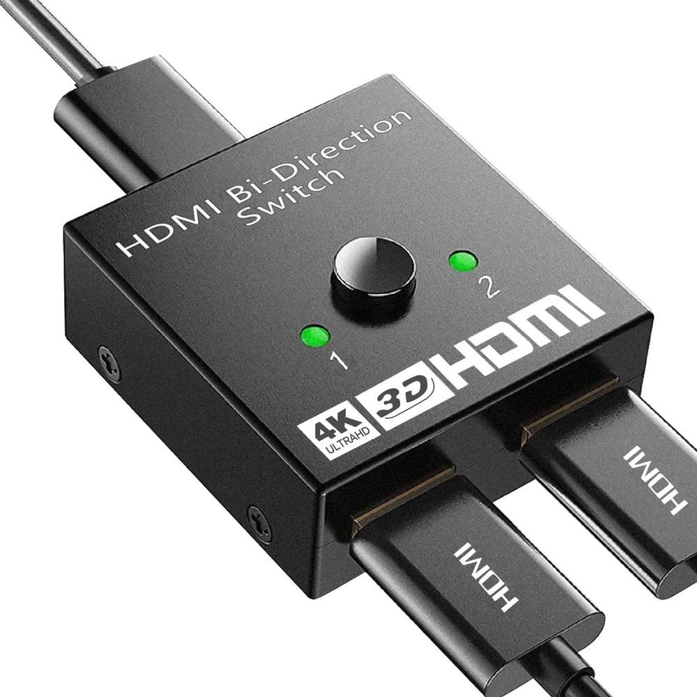 HDMI Splitter 1 In 2 Out 4K UHD 3D 1080P 2-Port Repeater Splitter Amplifier 1×2