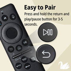 Samsung Smart TV Solar AI Voice Remote For Crystal UHD, OLED, QLED, & Frame