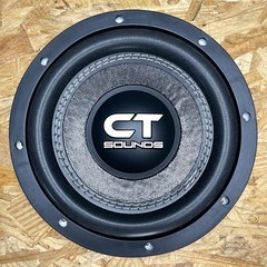 Used CT Sounds HYDRO-8-D2 300W RMS 8″ Shallow Mount Subwoofer – Dual 2 Ohm