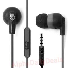 Skullcandy Ink’d+ Plus Wired Earbuds with Mic Android Earphones 3.5mm Black NEW