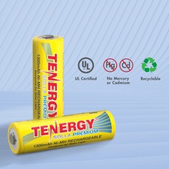 Tenergy Solla NiMH AA 1000mAh 1300mAh Rechargeable Batteries Solar Garden Lights