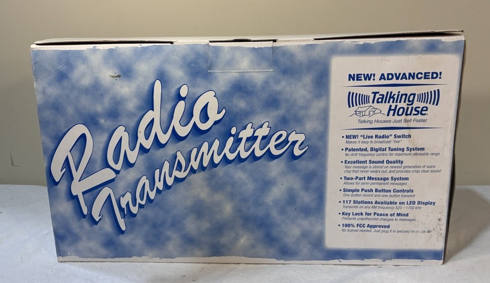 Talking House AM Radio Transmitter TH 5.0 Home Broadcasting – Vintage