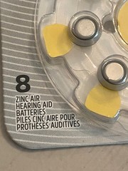 [4pack] Energizer Hearing Aid Batteries Size 10, Yellow Tab, 8 battery per pack.