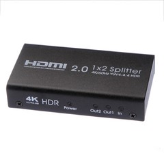 UHD 4K 60Hz HDMI 2.0 Repeater Amplifier Splitter Box Hub HDR 1080P 1×2 1In 2Out