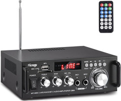 Amplificador de audio estéreo inalámbrico Bluetooth 5.0 de 298 A y 300 W x 2