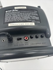 Mini TV GPX TVP7 AM/FM Portable Television Black & White . Used Tested Working.