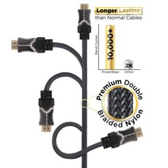 8K HDMI Cable Ultra High Speed 48Gbps HDMI 2.1 8K@120Hz Ethernet 3D 4320P HDR