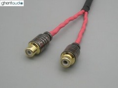 A19(0.5m 1.5ft)–RCA Male to 2 x Female Canare L-4E6S Star Quad HIFI Audio Cable
