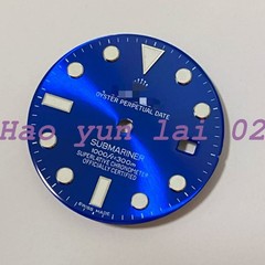 1PC 3135mm Watch black green water ghost dial for 2836 2824 3135 NEW movement