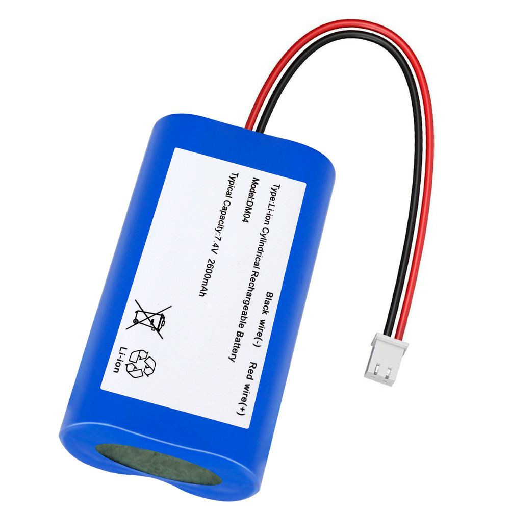 2-Pack 7.4V 2600Mah Rechargeable Battery Li-ion Batteries Pack with XH2.54-2P