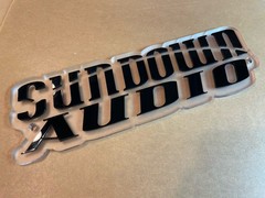 11” 3D Sundown Audio Acrylic Plexiglass Wall Sign x12 x18 x15 SALT SAE