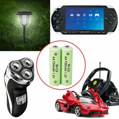 24 AA Rechargeable Batteries NiCd 700mAh 1.2v Garden Solar Ni-Cd Light LED USA