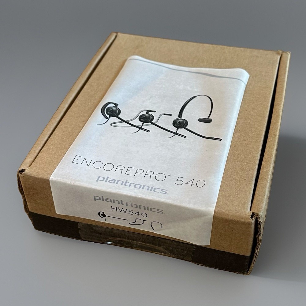 Plantronics Encorepro 540 HW540 Monoaural Over The Head Black Headset