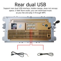 7in 2 Din Touch Screen Android 9.0 Car Radio GPS MP5 Player For Ford Focus SMax