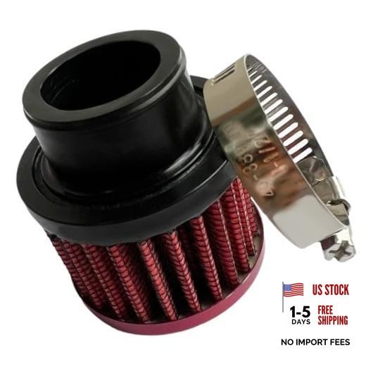 25mm 1″ Air Intake Filter – Cold Air Filter with Adjustable Clamp – Auto