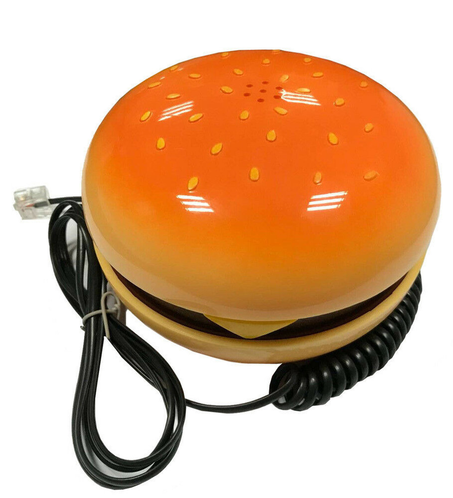 Hamburger Shape Cheeseburger Burger Novetly Home Corded Phone Telephone Gift US