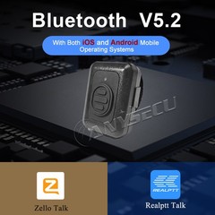ANYSECU Zello 4G Network Radio W8 Android 8.1 GPS WIFI Mobile Phone + Earphone