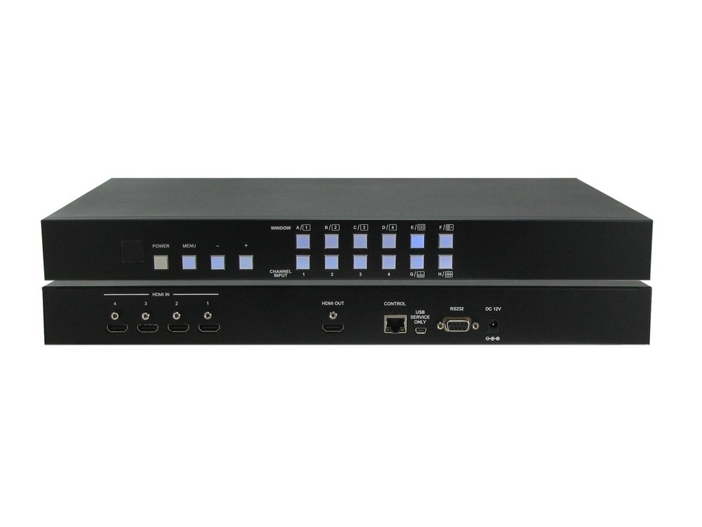 A-NeuVideo ANI-QUAD-GRPHX 4×1 HDMI SEAMLESS QUAD PiP/PoP SCALER