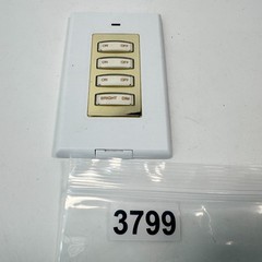 X10 RF StyleSwitch Model SS13A Stick-a-Switch Remote Wall Switch – White & Gold