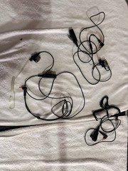 Lot of 3 Earpieces Headsets For Motorola SL300 TLK100 Radio 2 Tube 1 ARC Earhook